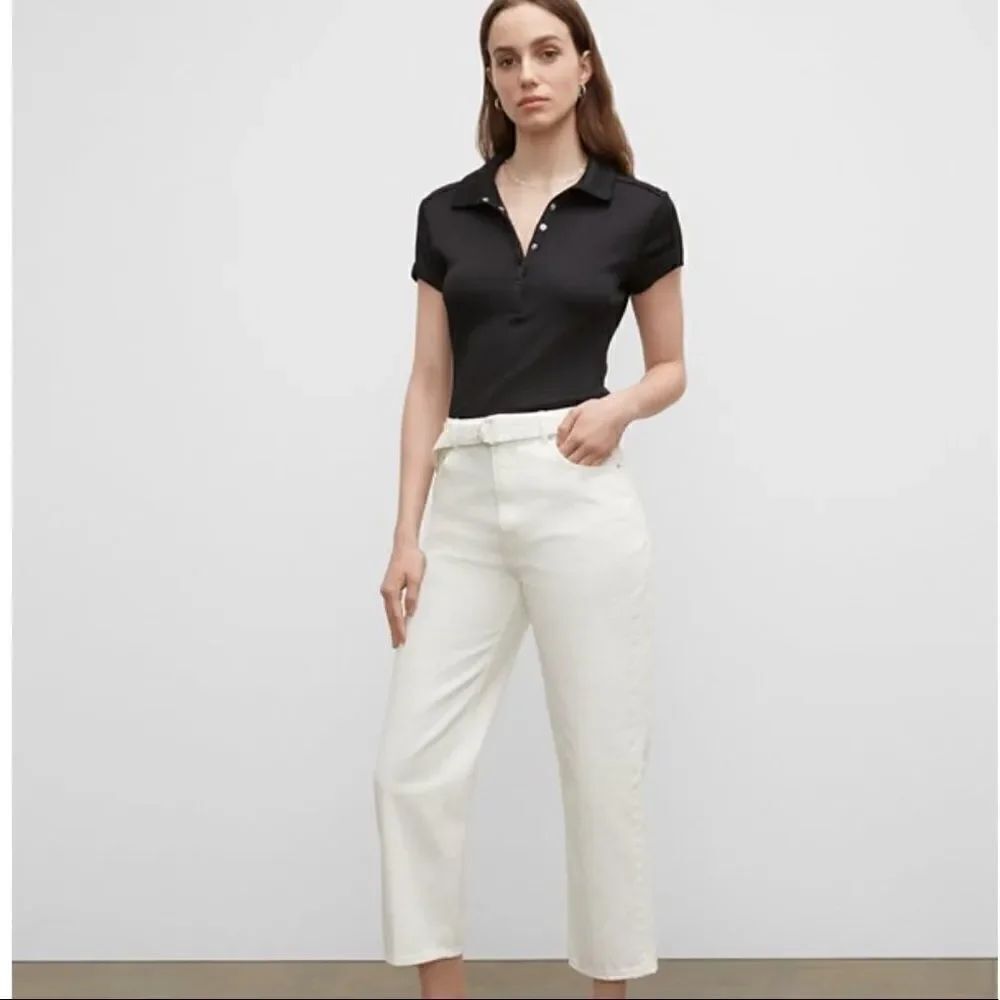 Jeanstar 14 Premium White Embroidered Pockets Crop Jeans